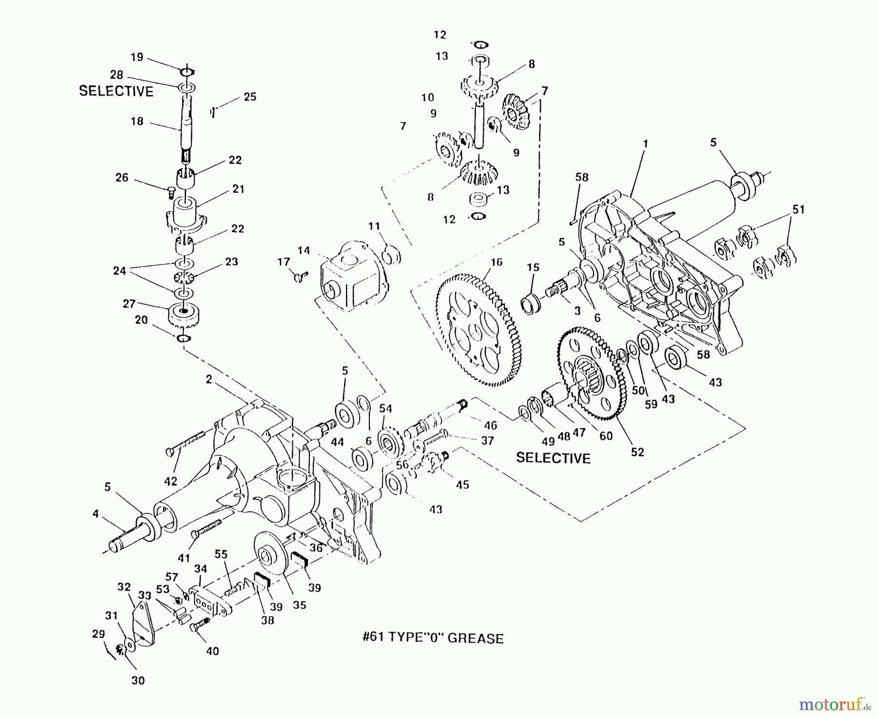 Husqvarna Rasen und Garten Traktoren 4140H - Husqvarna Lawn Tractor (1992-01 & After) Transaxle