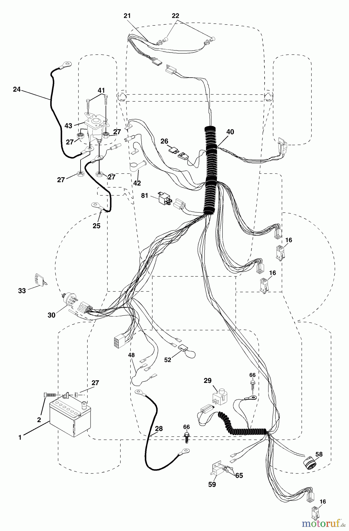  Husqvarna Rasen und Garten Traktoren CT 130 (954170017) (HECT130D) - Husqvarna Lawn Tractor (2001-08 & After) Electrical
