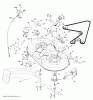 Husqvarna CT 131 (96061022206) - Lawn Tractor (2011-09 & After) Ersatzteile MOWER DECK / CUTTING DECK