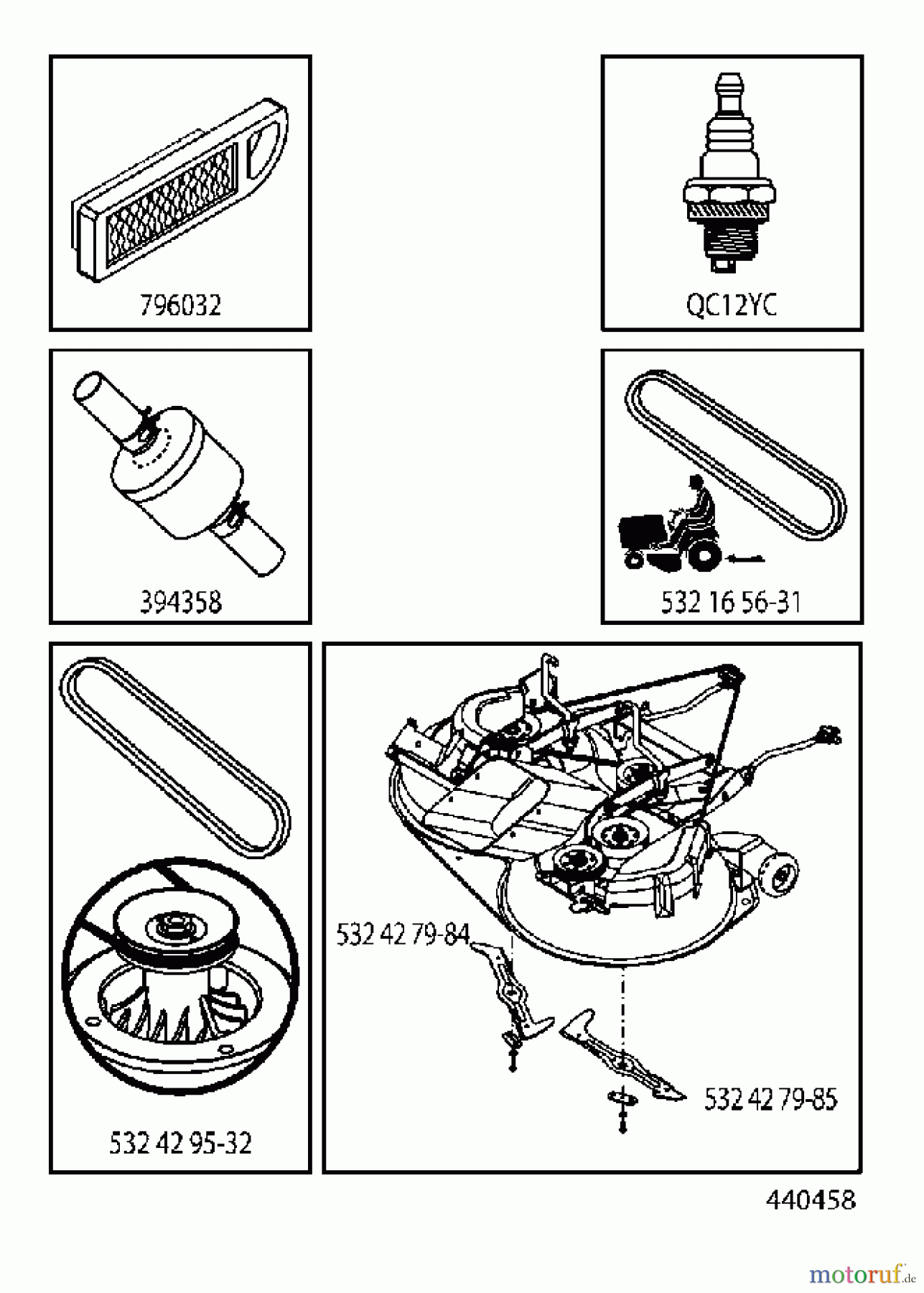 Husqvarna Rasen und Garten Traktoren CT 131 (96061022206) - Husqvarna Lawn Tractor (2011-09 & After) FREQUENTLY USED PARTS