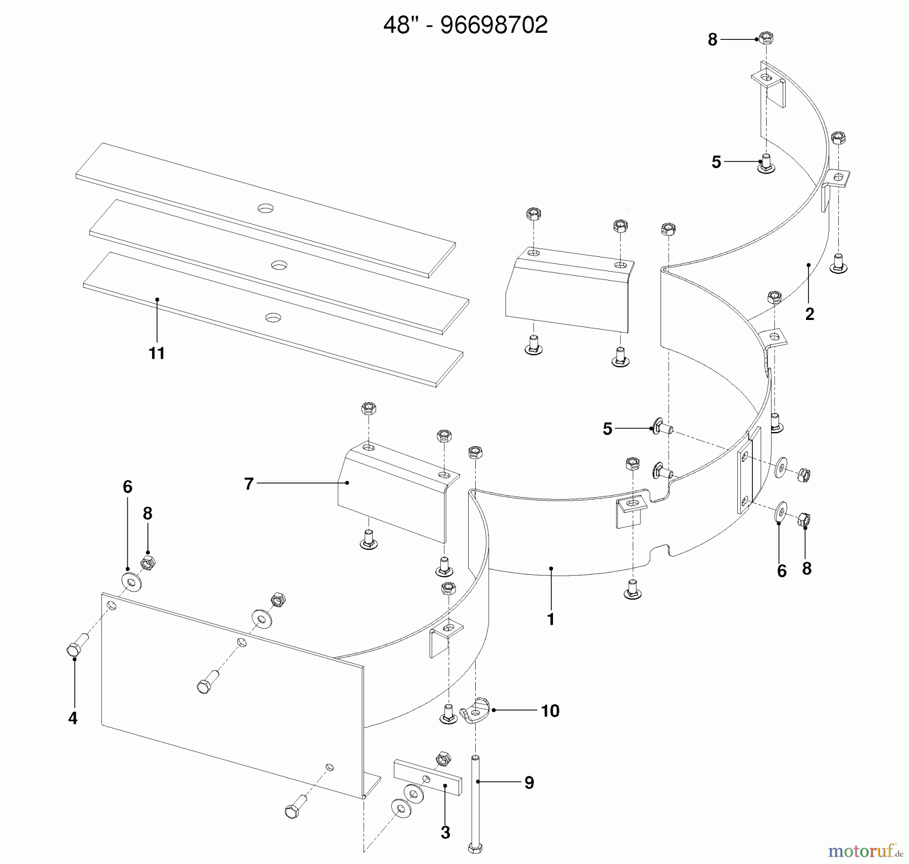  Husqvarna Zubehör, Rasenmäher / Mäher 96698702 - Husqvarna 48