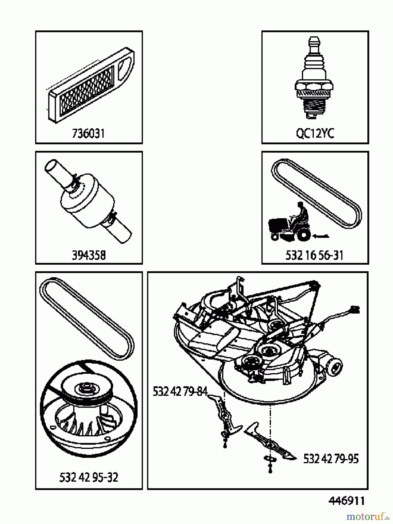 Husqvarna Rasen und Garten Traktoren CT 141 (96061033902) - Husqvarna Lawn Tractor (2013-09) FREQUENTLY USED PARTS