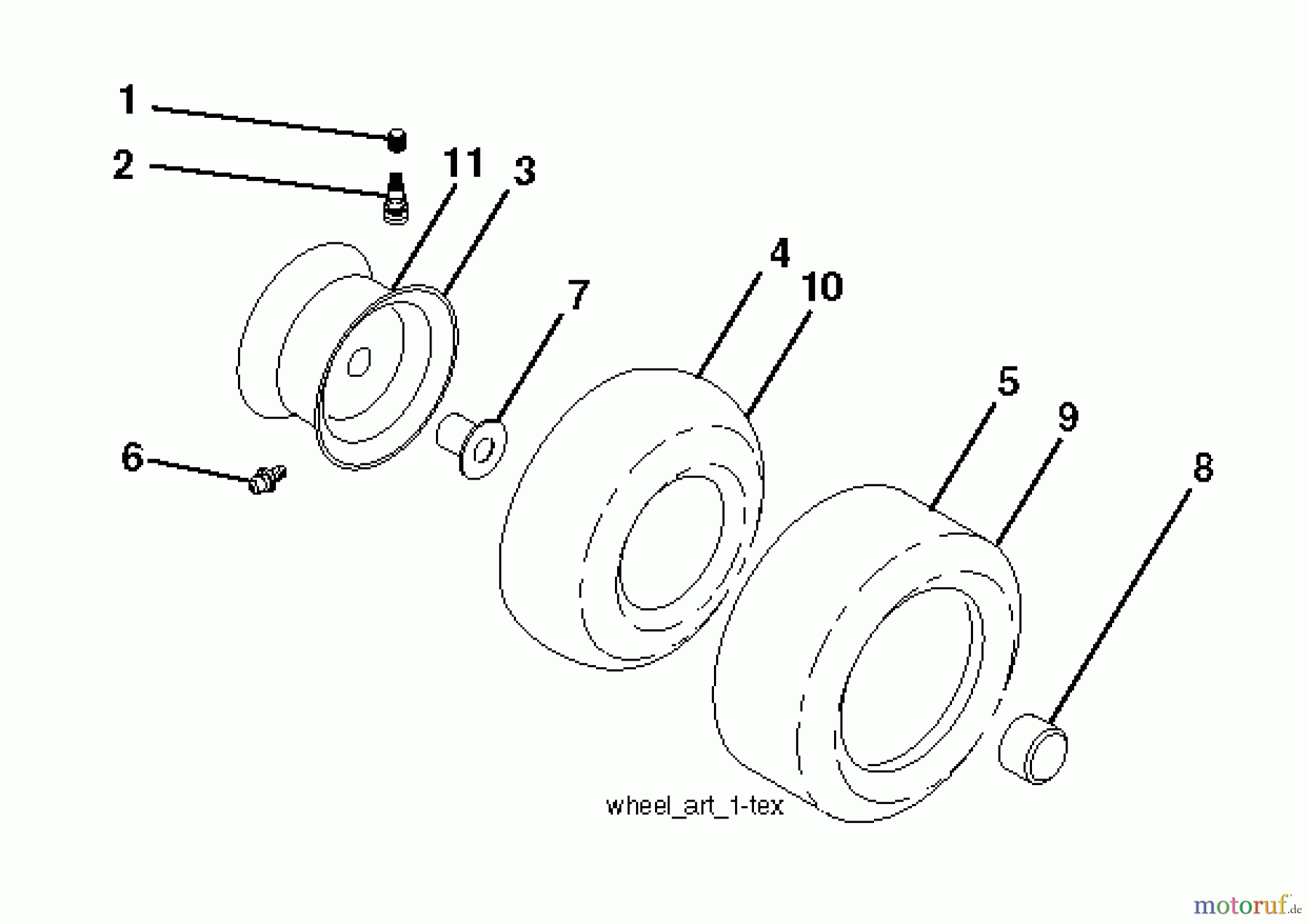 Husqvarna Rasen und Garten Traktoren CT 153 (96051001500) - Husqvarna Lawn Tractor (2011-03 & After) WHEELS TIRES