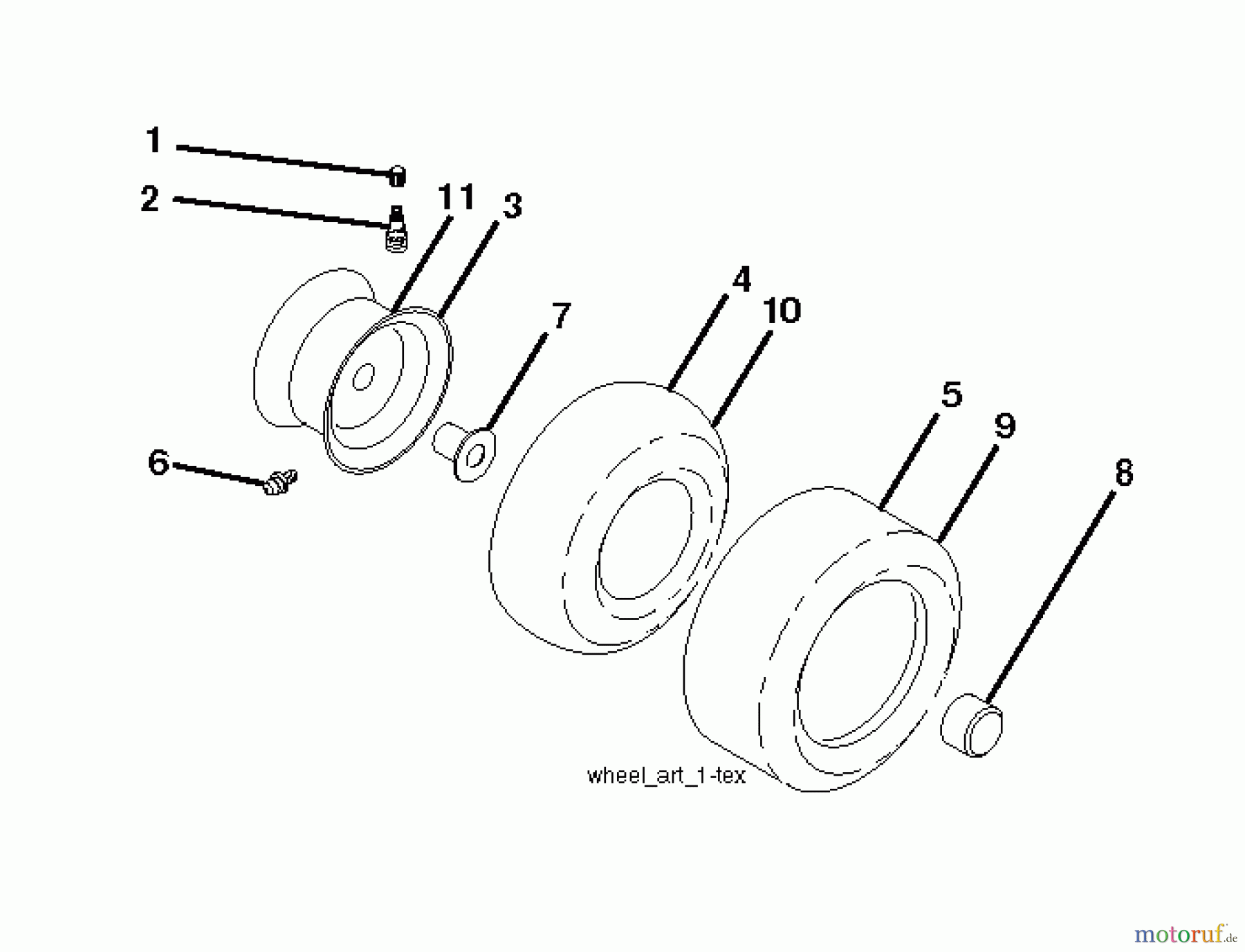 Husqvarna Rasen und Garten Traktoren CT 154 (96051002601) - Husqvarna Lawn Tractor (2012-08 & After) WHEELS TIRES