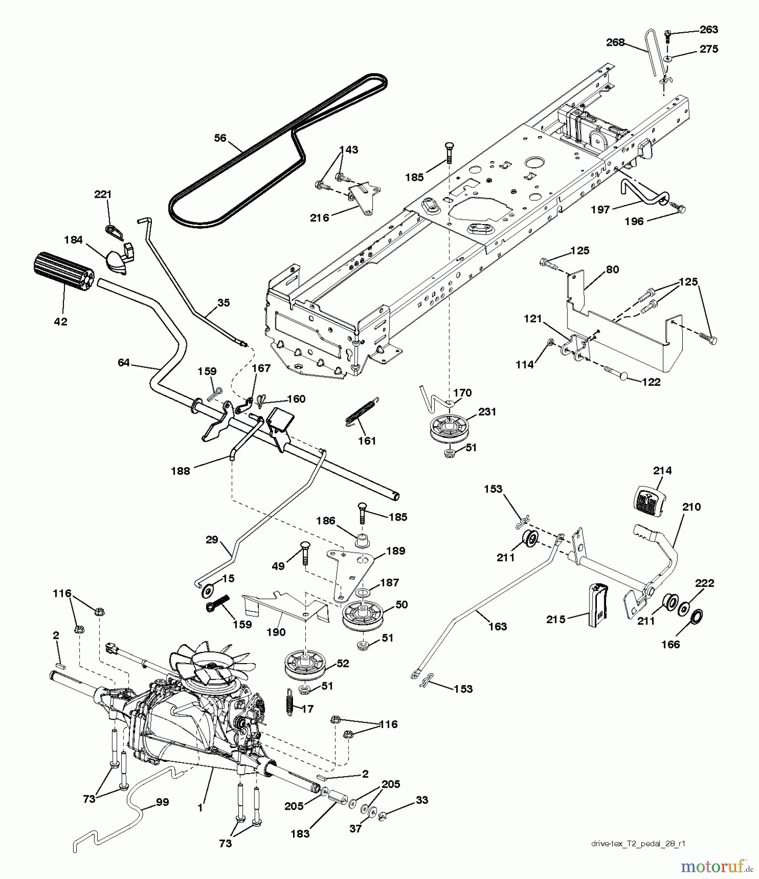 Husqvarna Rasen und Garten Traktoren CTH 126 (96051000803) - Husqvarna Lawn Tractor (2013-05) DRIVE
