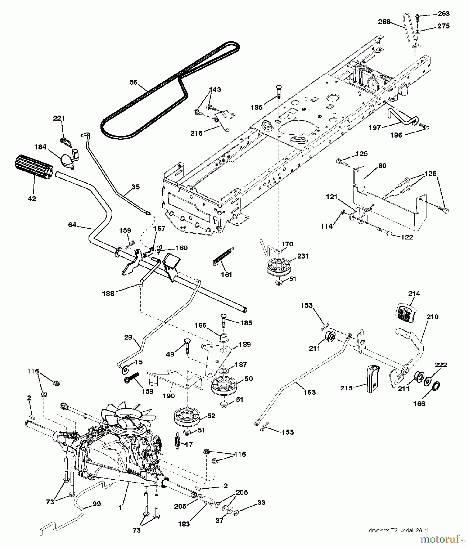 Husqvarna Rasen und Garten Traktoren CTH 126 (96051001403) - Husqvarna Lawn Tractor (2013-05) DRIVE