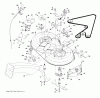 Husqvarna CTH 141 (96061034501) - Lawn Tractor (2013-08) Ersatzteile MOWER DECK / CUTTING DECK