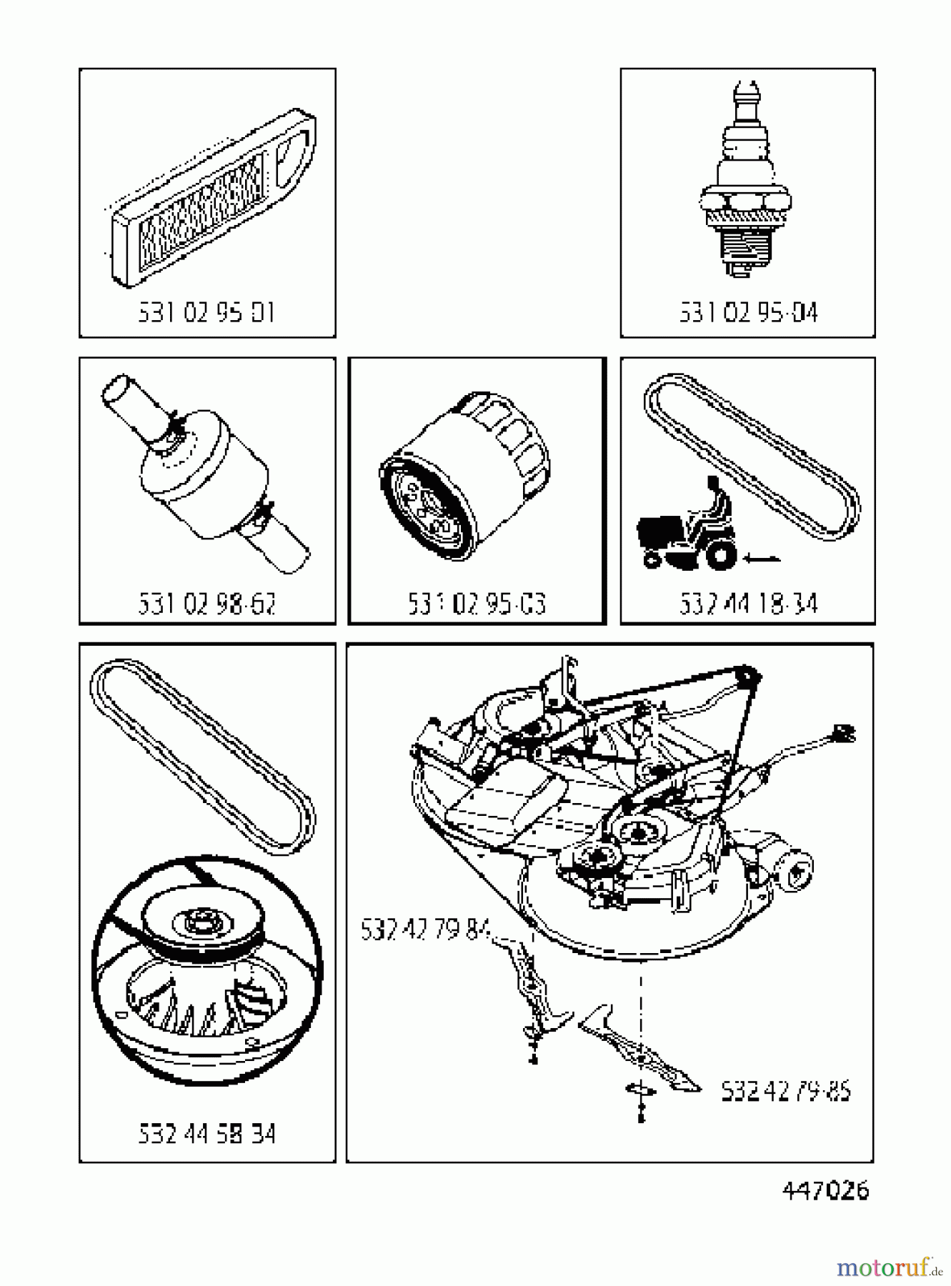 Husqvarna Rasen und Garten Traktoren CT 154 (96051002500) - Husqvarna Lawn Tractor (2011-12 & After) FREQUENTLY USED PARTS