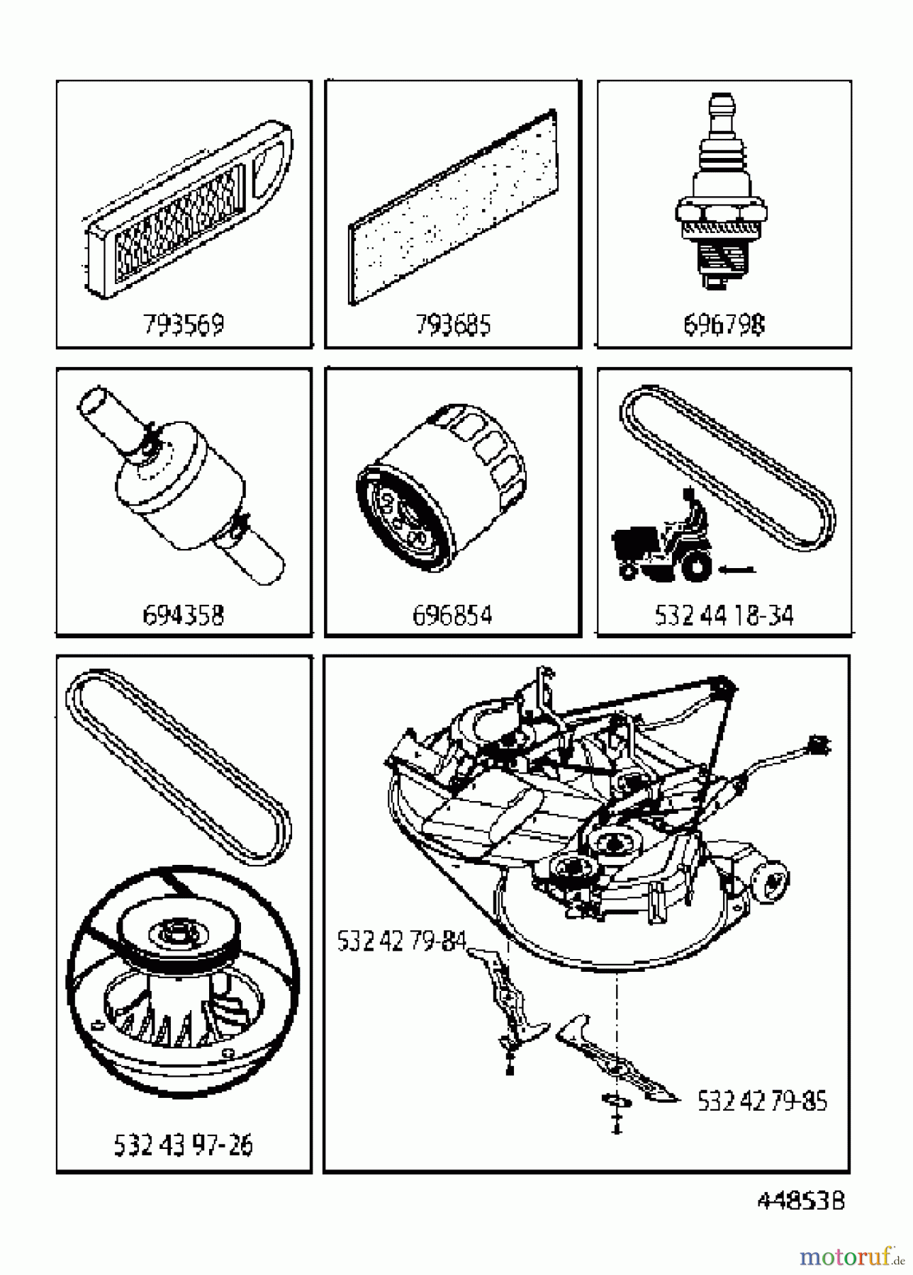 Husqvarna Rasen und Garten Traktoren CTH 2138R (96051005601) - Husqvarna Lawn Tractor (2013-01 & After) FREQUENTLY USED PARTS