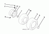 Husqvarna CT 154 (96051002500) - Lawn Tractor (2011-12 & After) Ersatzteile WHEELS TIRES