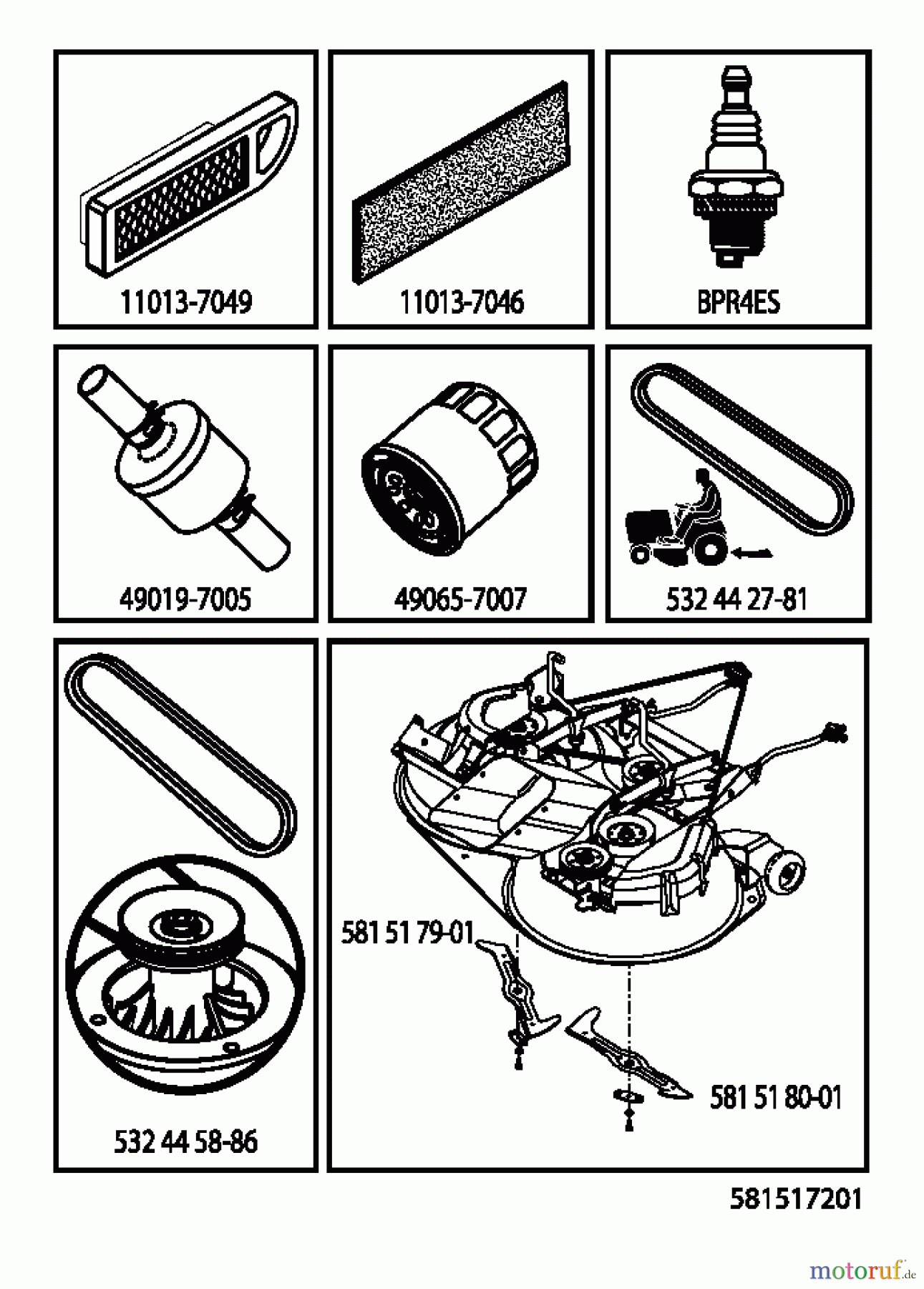 Husqvarna Rasen und Garten Traktoren CTH 224T (96051007800) - Husqvarna Lawn Tractor (2012-11 & After) ACCESSORIES