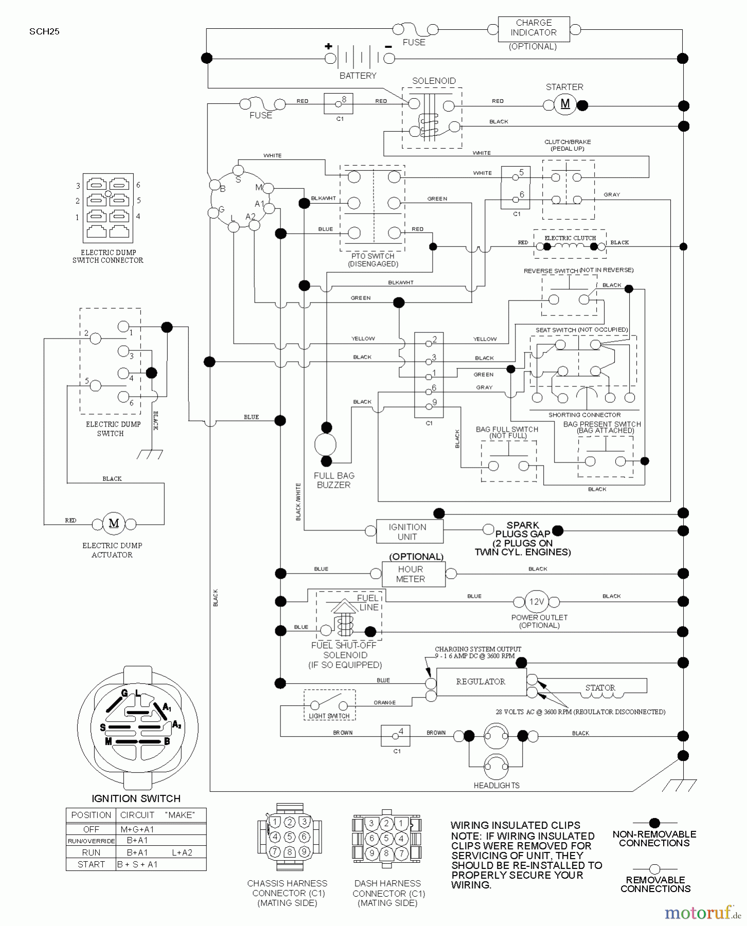 Husqvarna Rasen und Garten Traktoren CTH 184T (96051003400) - Husqvarna Lawn Tractor (2012-01 & After) SCHEMATIC