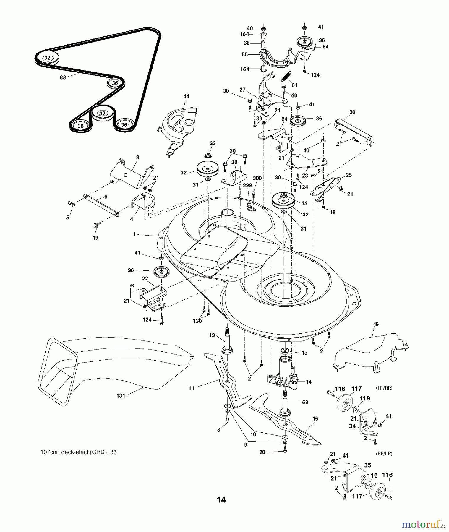 Husqvarna Rasen und Garten Traktoren CTH 2642 (96061033800) - Husqvarna Lawn Tractor (2011-05 & After) MOWER DECK / CUTTING DECK