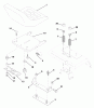 Husqvarna GTH 200 (954140046B) - Garden Tractor (1998-07 & After) Ersatzteile Seat Assembly