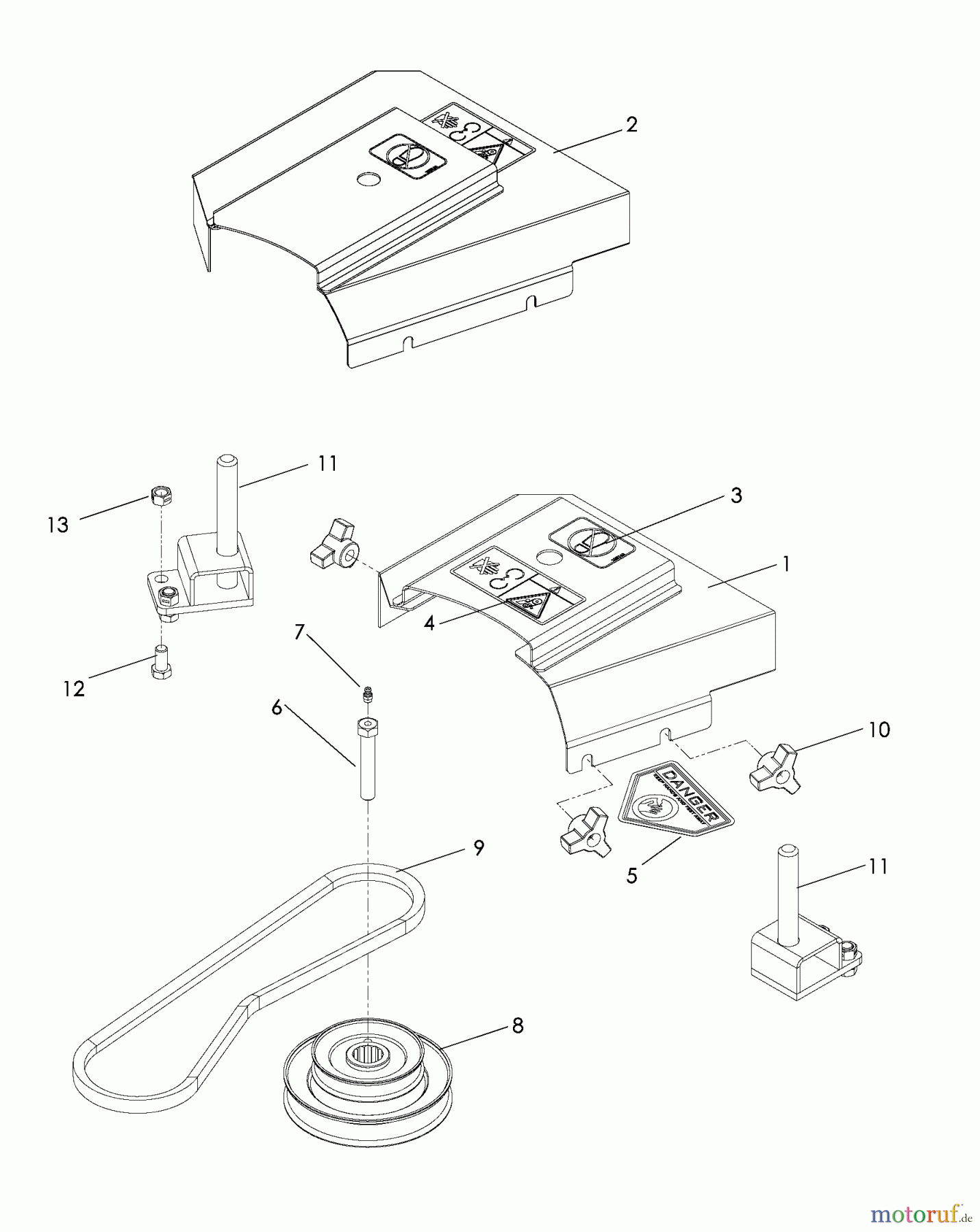 Husqvarna Zubehör, Rasenmäher / Mäher HCS 13 F (965869401) - Husqvarna Collection System (2008-07 & After) Drive Kit Assembly