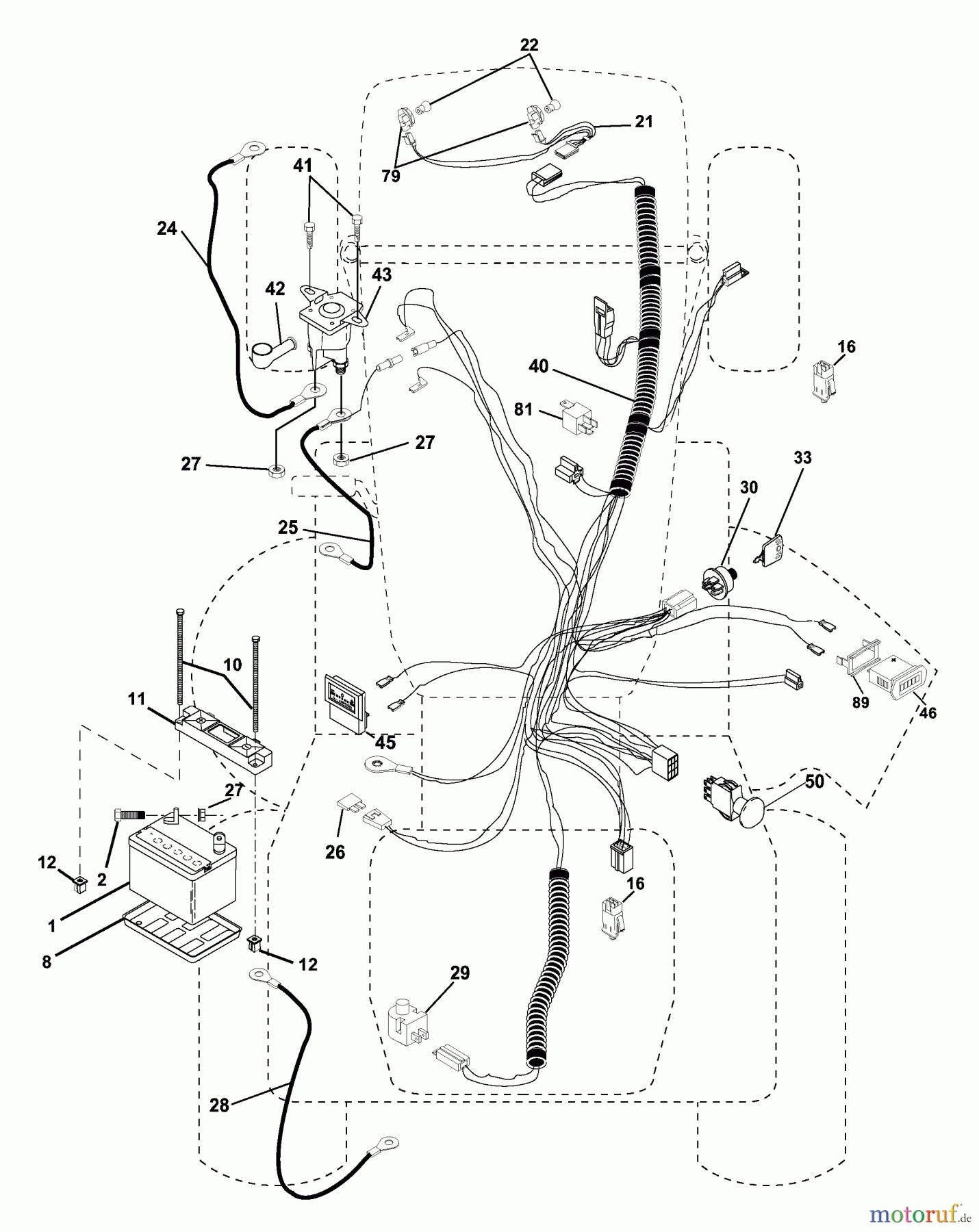 Husqvarna Rasen und Garten Traktoren GTH 2250B (954567093) - Husqvarna Garden Tractor (2001-02 & After) Electrical