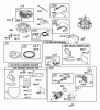 Husqvarna GTH 2448T (960430009) (917.279260) - Garden Tractor (2006-06 & After) (Sears Craftsman) Ersatzteile Briggs Engine (Part 3)