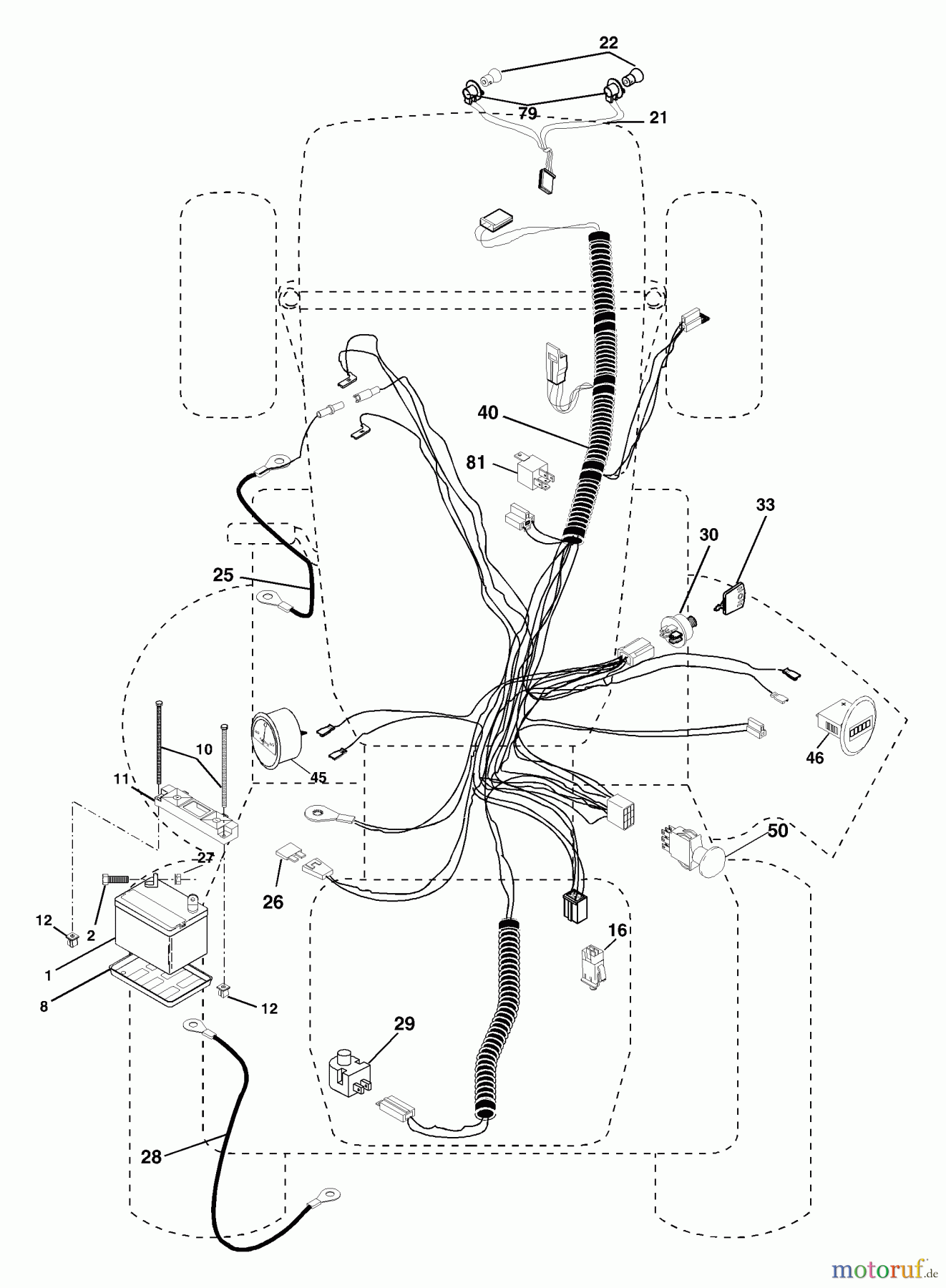 Husqvarna Rasen und Garten Traktoren GTH 2548 XPB (954567895) - Husqvarna Garden Tractor (2002-10 & After) Electrical