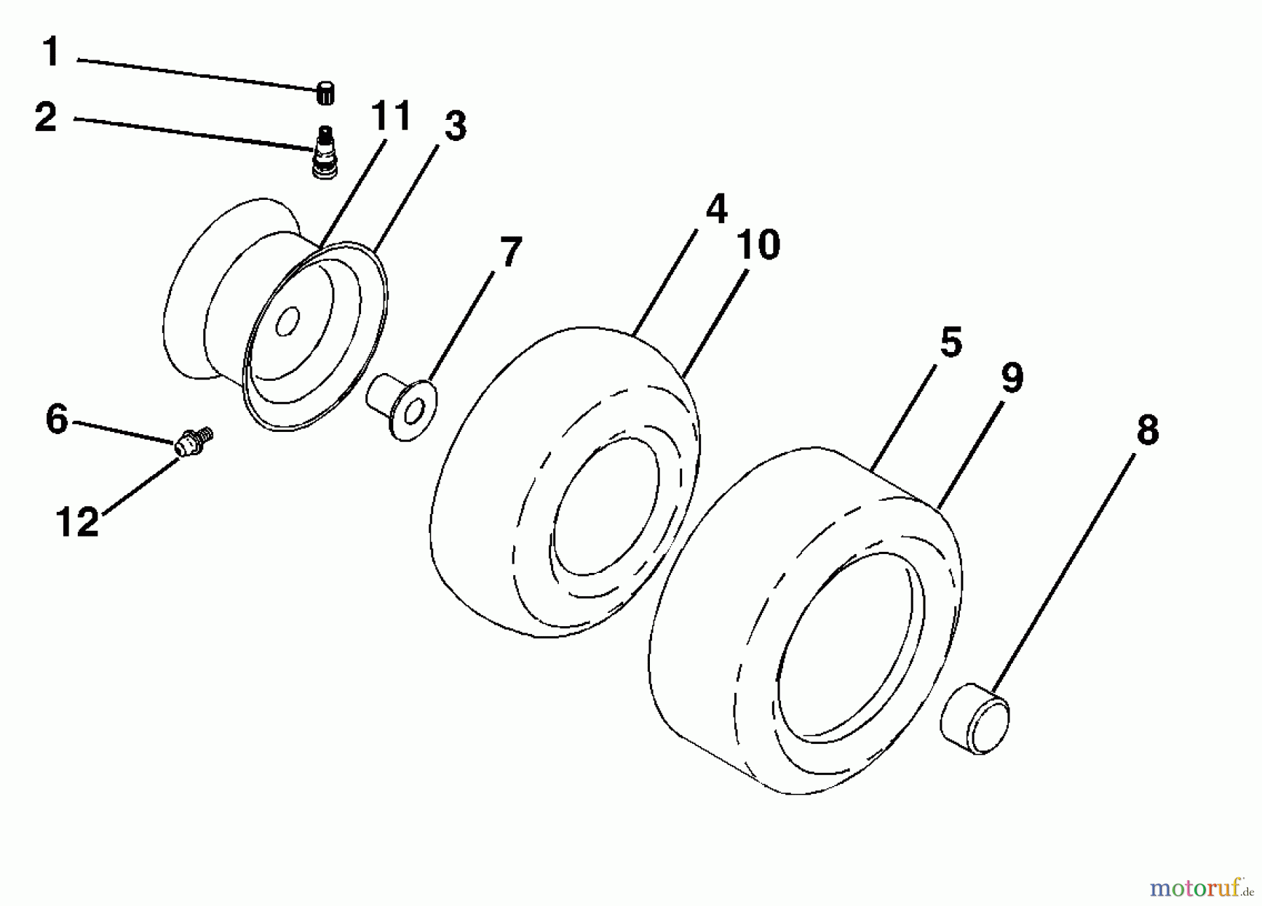 Husqvarna Rasen und Garten Traktoren GTH 2548 XPB (954567895) - Husqvarna Garden Tractor (2002-10 & After) Wheels & Tires