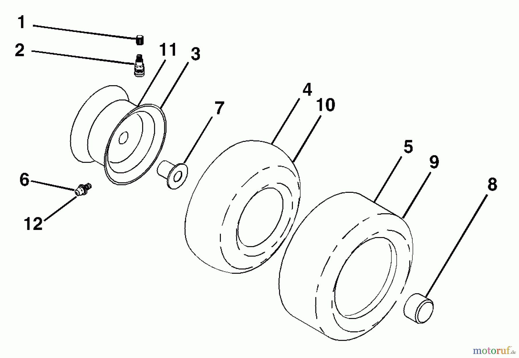 Husqvarna Rasen und Garten Traktoren GTH 2254XPA (954571229) - Husqvarna Garden Tractor (2004-08 & After) Wheels & Tires