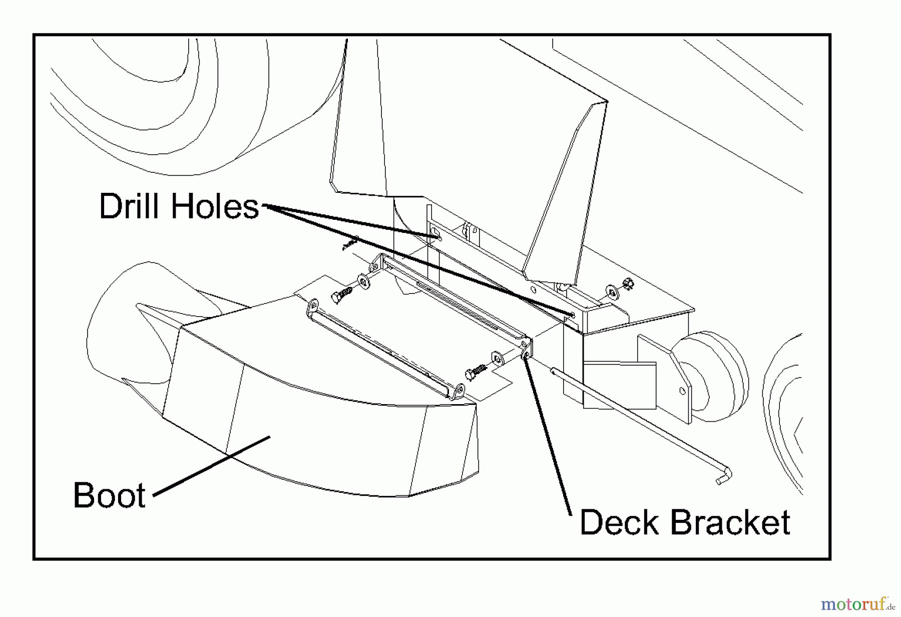 Husqvarna Zubehör, Rasenmäher / Mäher Husqvarna Grass Catcher Mounting Kit for CZ 9/ CZ 14 (2001-05 & After) Boot