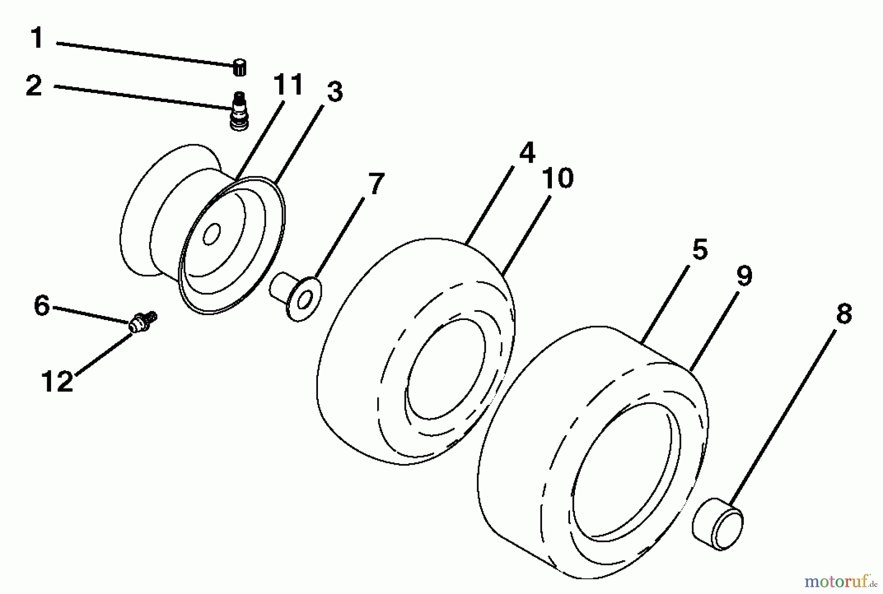 Husqvarna Rasen und Garten Traktoren GTH 2654T (96043001000) - Husqvarna Garden Tractor (2006-03 & After) Wheels And Tires