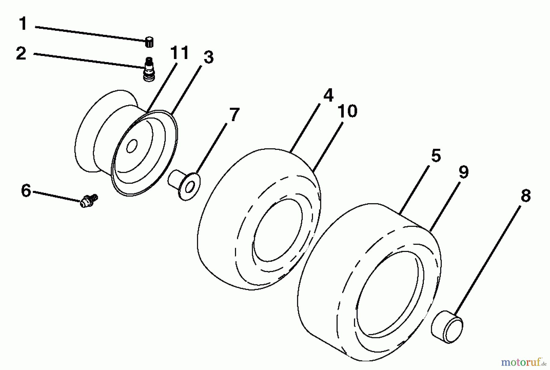 Husqvarna Rasen und Garten Traktoren GTH 2654T (96043001001) - Husqvarna Garden Tractor (2006-03 & After) Wheels And Tires