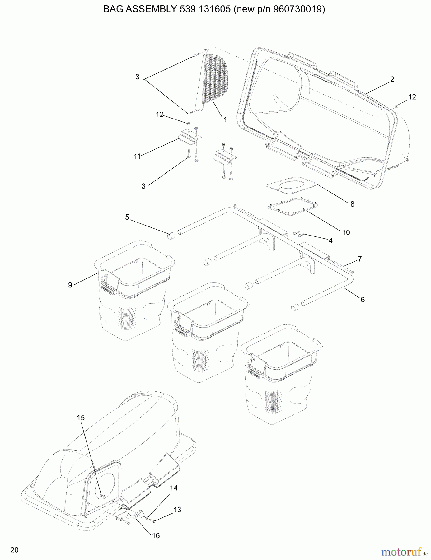 Husqvarna Zubehör, Rasenmäher / Mäher Husqvarna Grass Collection System for EZ/MZ, 42