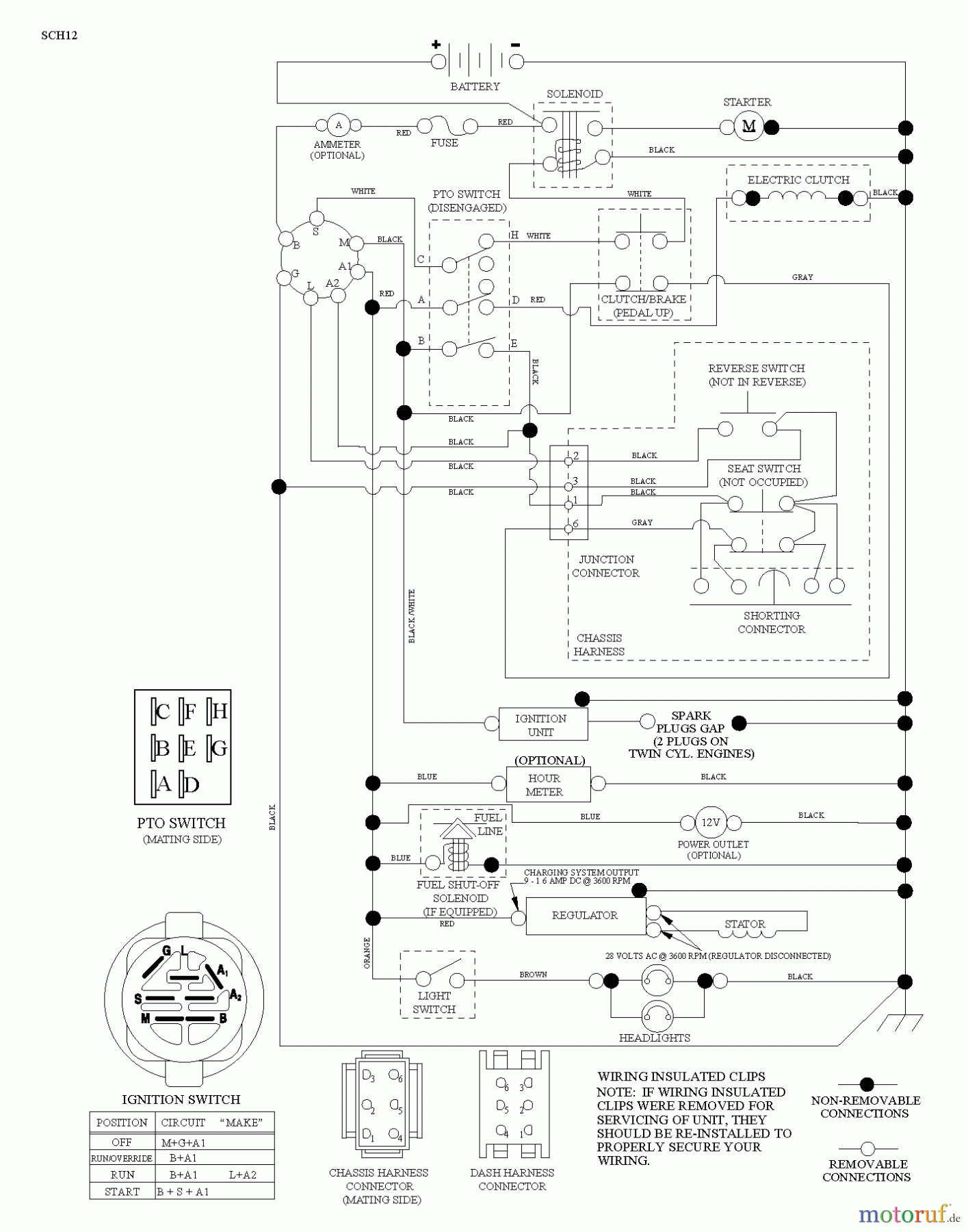 Husqvarna Rasen und Garten Traktoren GTH 26V54 (96048003501) - Husqvarna Garden Tractor (2012-08 & After) SCHEMATIC