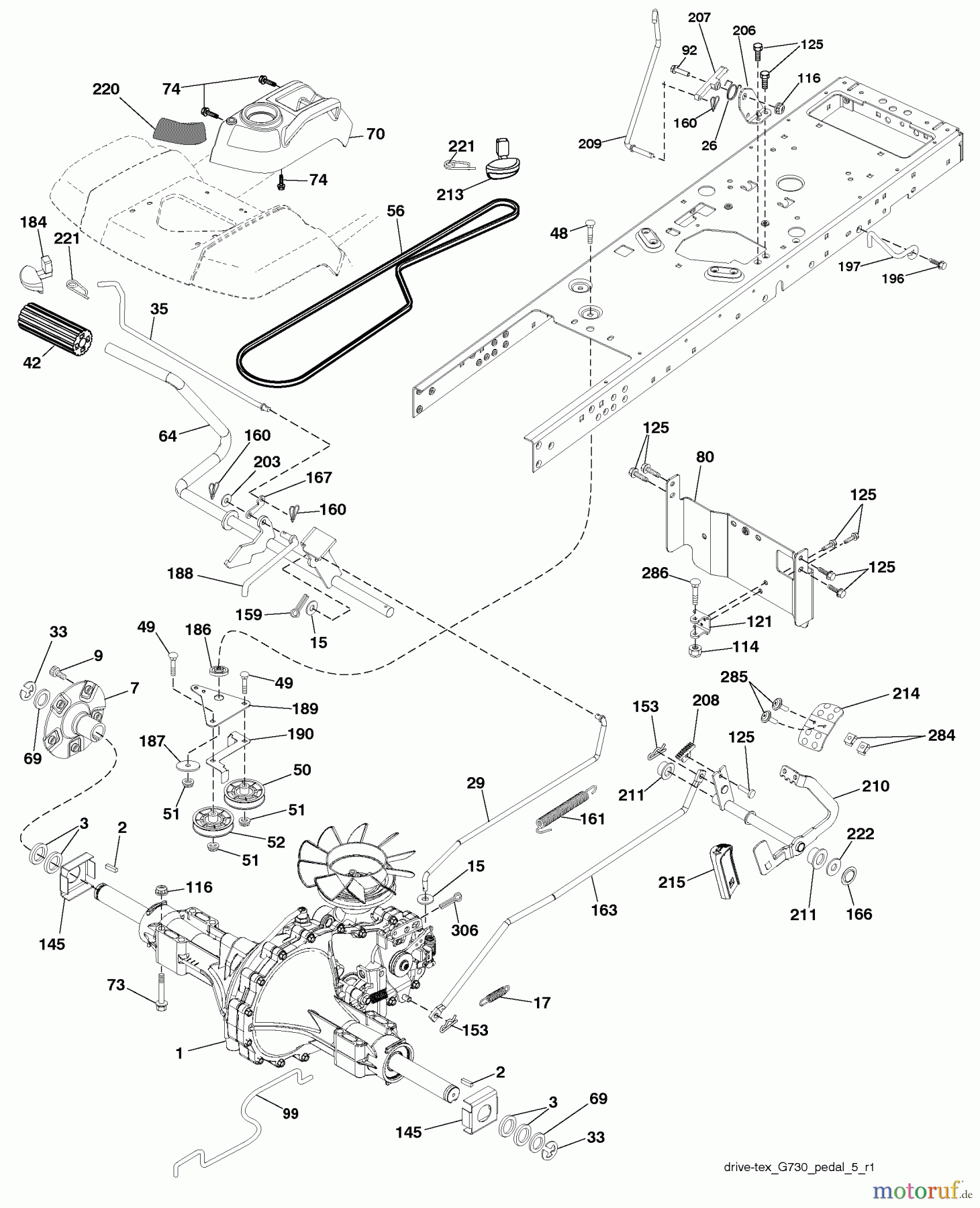 Husqvarna Rasen und Garten Traktoren GTH 2752TF (96041017500) - Husqvarna Garden Tractor (2010-05 & After) Drive