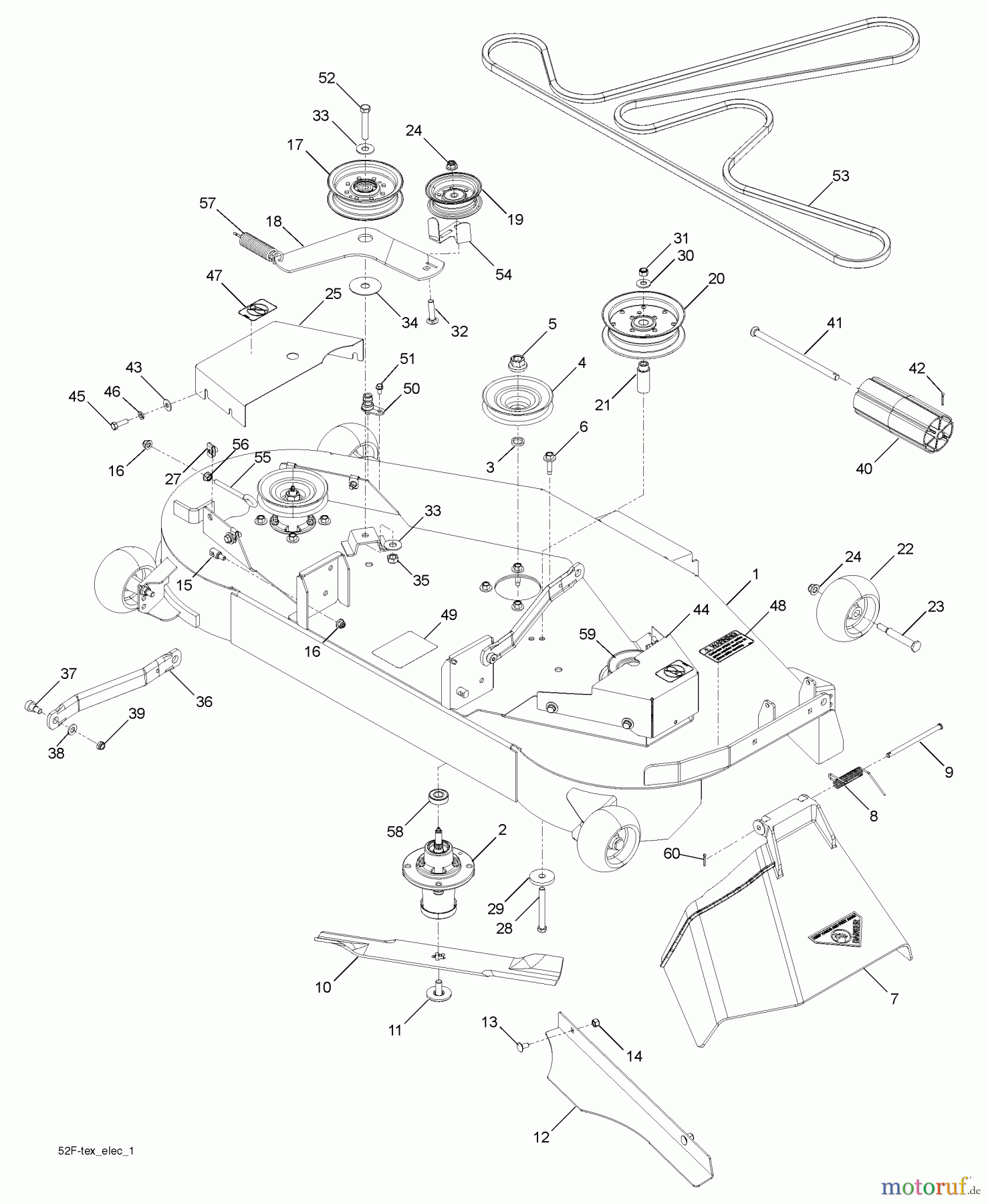 Husqvarna Rasen und Garten Traktoren GTH 2752TF (96041017500) - Husqvarna Garden Tractor (2010-05 & After) Mower Deck