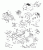Husqvarna GTH 2254XP (96023000201) - Garden Tractor (2005-06 & After) Ersatzteile Chassis And Enclosures