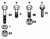 Husqvarna HVGTV 16 AR - Lawn Tractor (1990-01 & After) Ersatzteile Transaxle And Rear Wheel Hardware