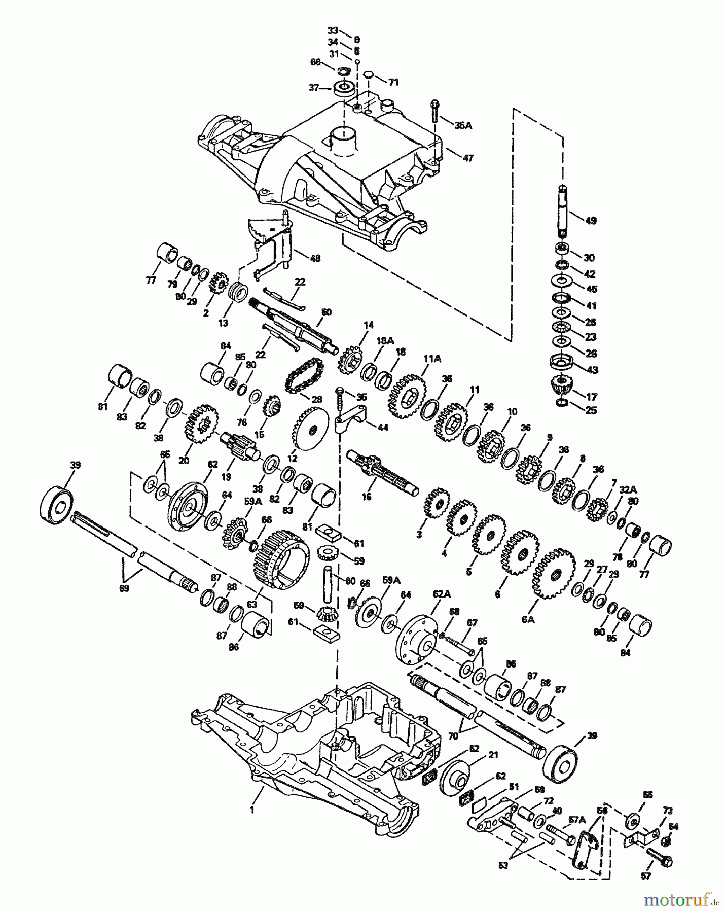 Husqvarna Rasen und Garten Traktoren HVGTV 16 AR - Husqvarna Lawn Tractor (1990-01 & After) Transaxle - Peerless