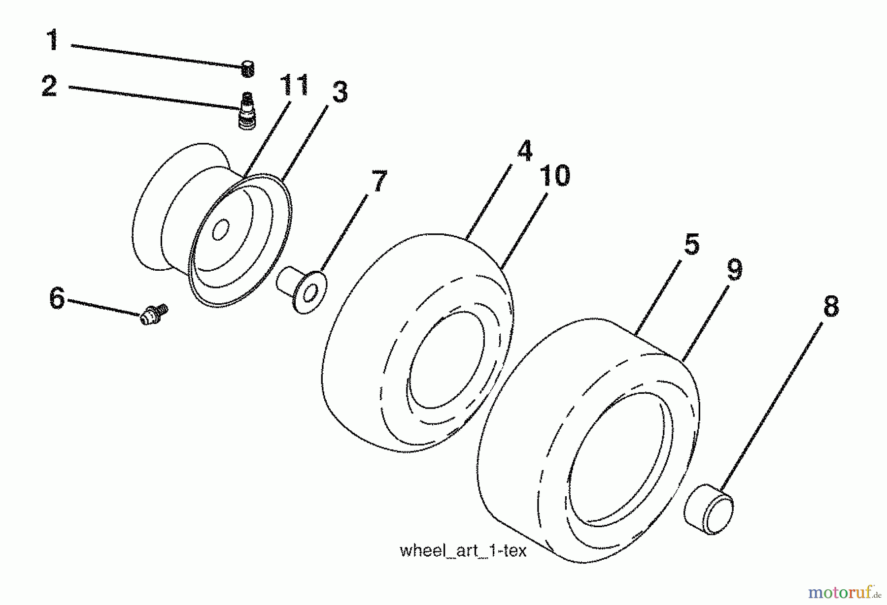Husqvarna Rasen und Garten Traktoren LGT 2554 (96043006100) - Husqvarna Lawn Tractor (2009-04 & After) Wheels And Tires