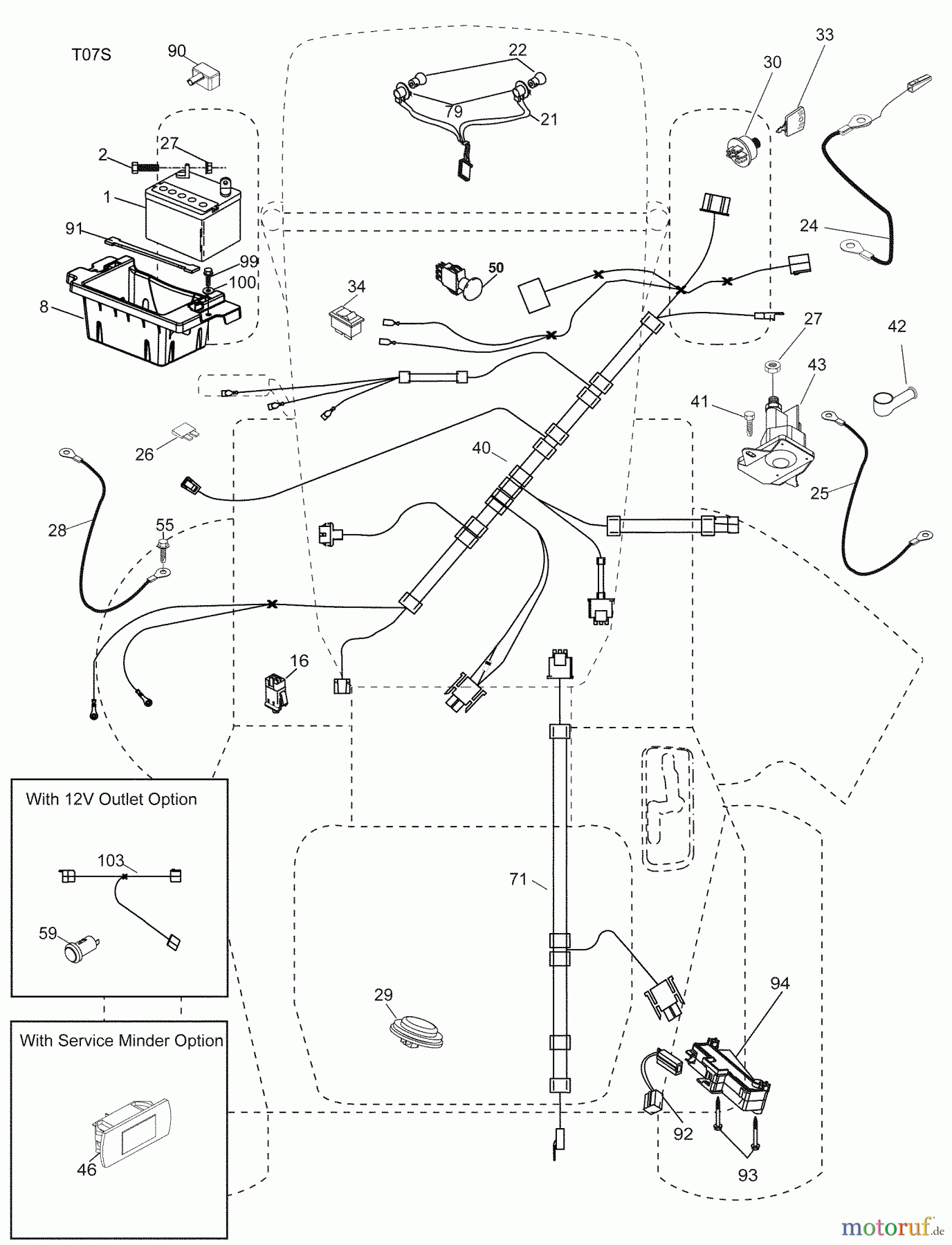 Husqvarna Rasen und Garten Traktoren LGT 2554 (96045001500) - Husqvarna Lawn Tractor (2009-01 & After) Electrical