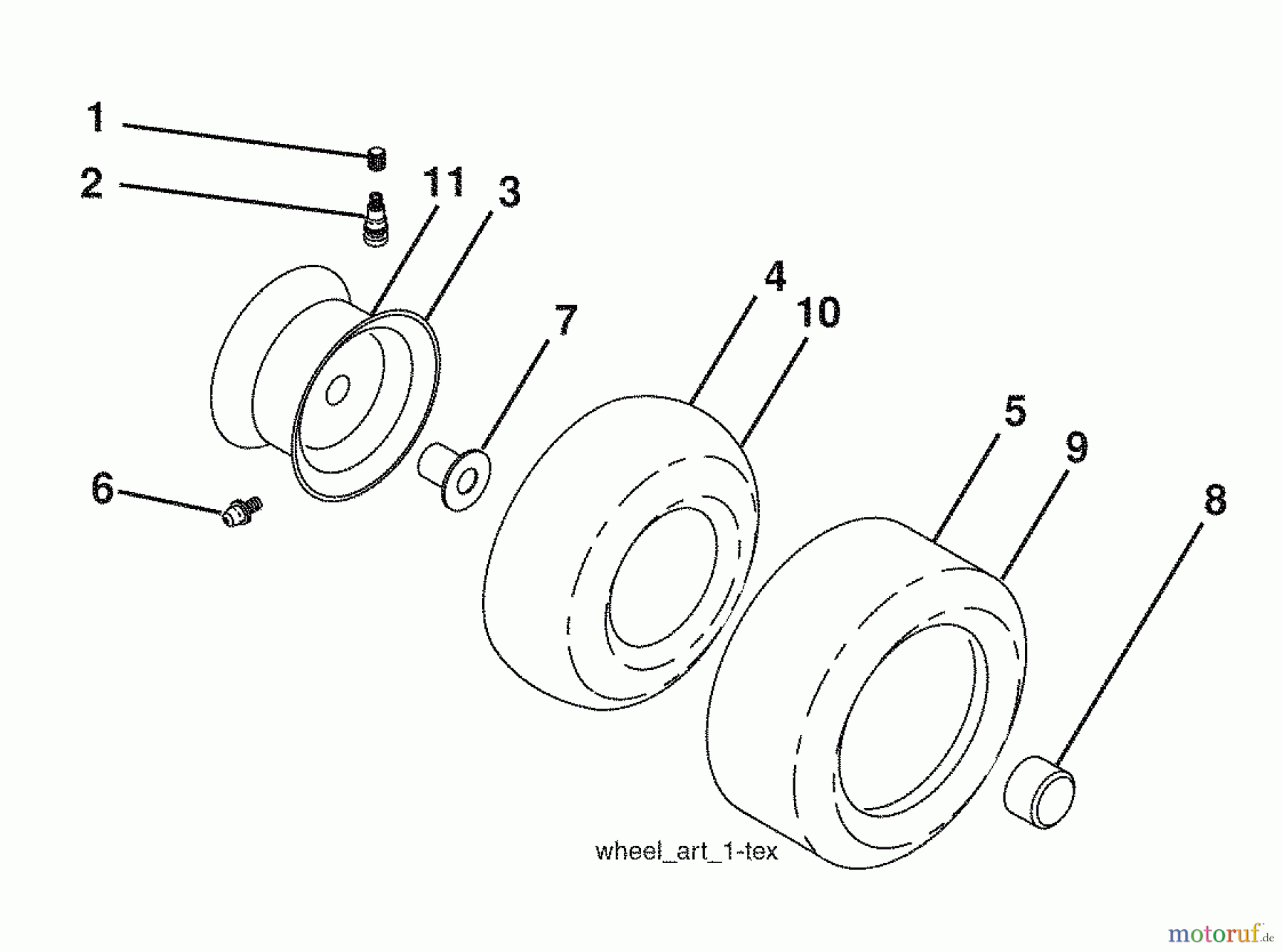 Husqvarna Rasen und Garten Traktoren LGT 2554 (96045001500) - Husqvarna Lawn Tractor (2009-01 & After) Wheels And Tires