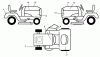 Husqvarna LGT 2554 (96045001502) - Lawn Tractor (2010-02 & After) Ersatzteile Decals