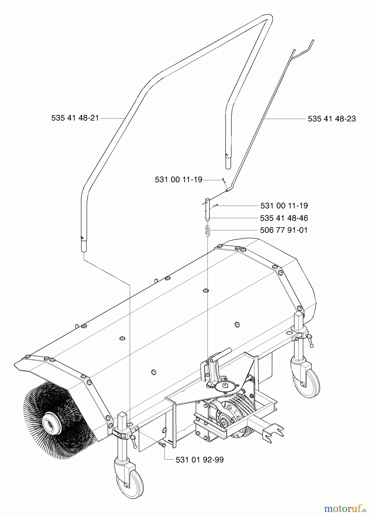 Husqvarna Zubehör, Rasenmäher / Mäher Husqvarna Rotary Boom (2002-02 & After) Handle