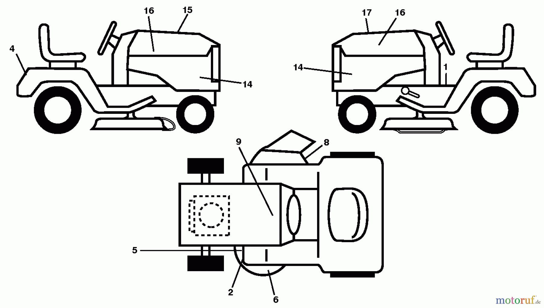 Husqvarna Rasen und Garten Traktoren LGT 2654 (996045004700) - Husqvarna Lawn Tractor (2013-08) DECALS