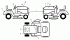 Husqvarna LOGTH 2448 T (96045000300) - Lawn Tractor (2005-11 & After) Ersatzteile Decals