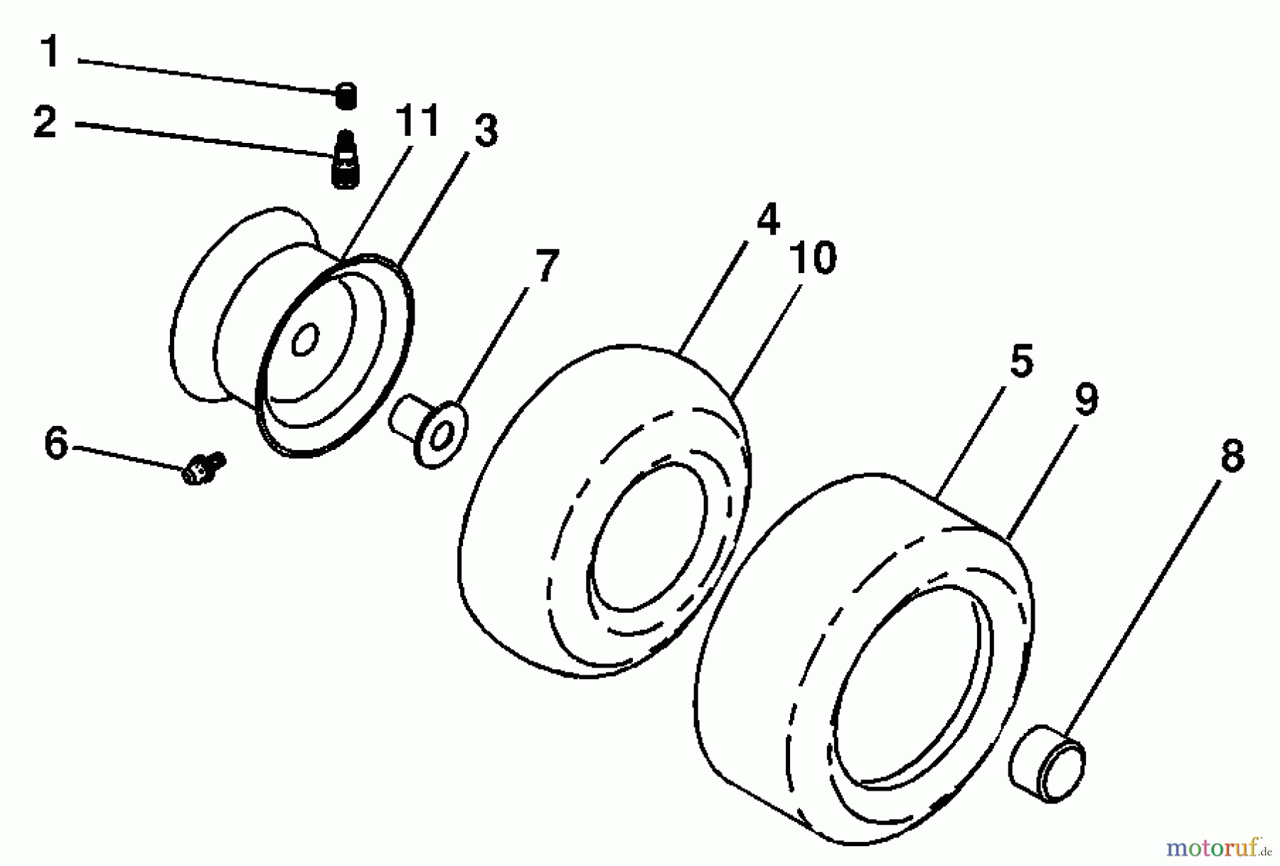 Husqvarna Rasen und Garten Traktoren LOYTH 20F42T (96045000201) - Husqvarna Lawn Tractor (2006-02 & After) Wheels & Tires