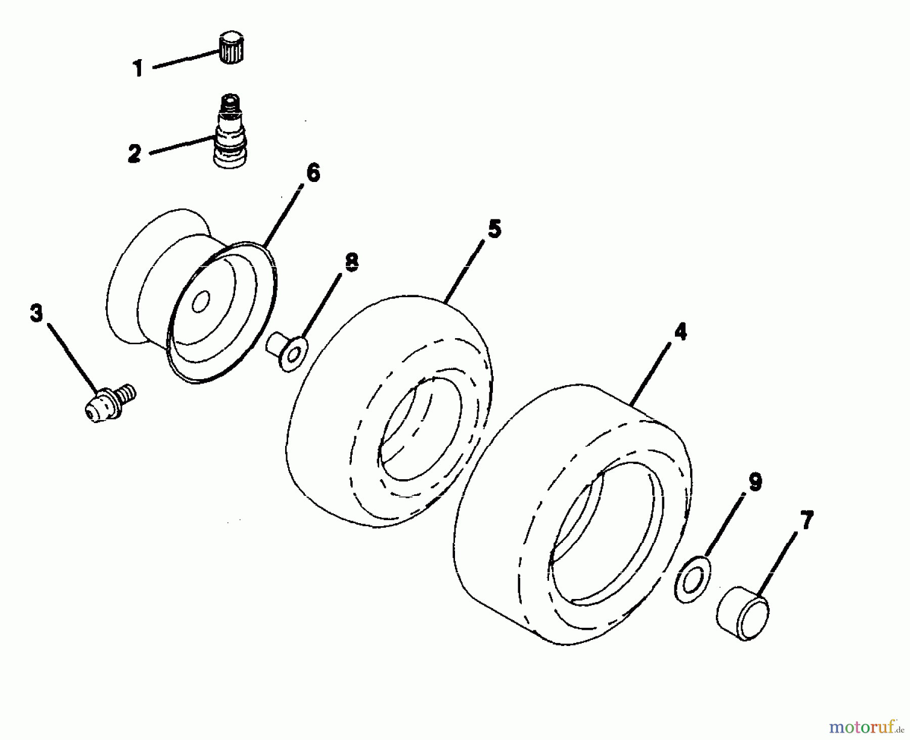 Husqvarna Rasen und Garten Traktoren LR 100 (954000572) - Husqvarna Lawn Tractor (1995-03 & After) Wheels And Tires