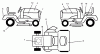 Husqvarna LR 12 (954002701) (HC12R38B) - Lawn Tractor (1994-10 to 1995-12) Ersatzteile Decals