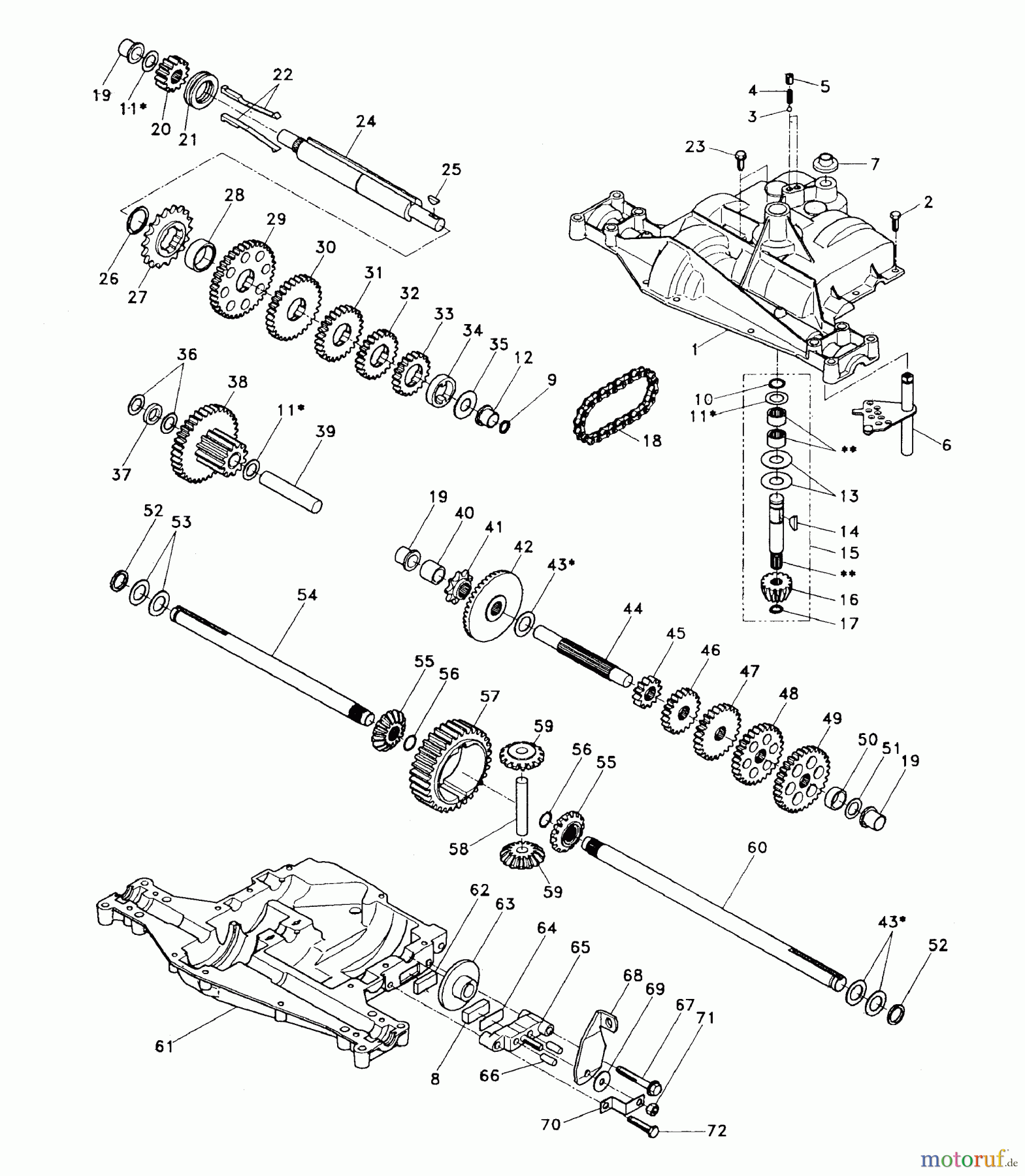 Husqvarna Rasen und Garten Traktoren LR 120 (954000602) (HN1236A) - Husqvarna Lawn Tractor (1993-10 & After) Dana Transaxle
