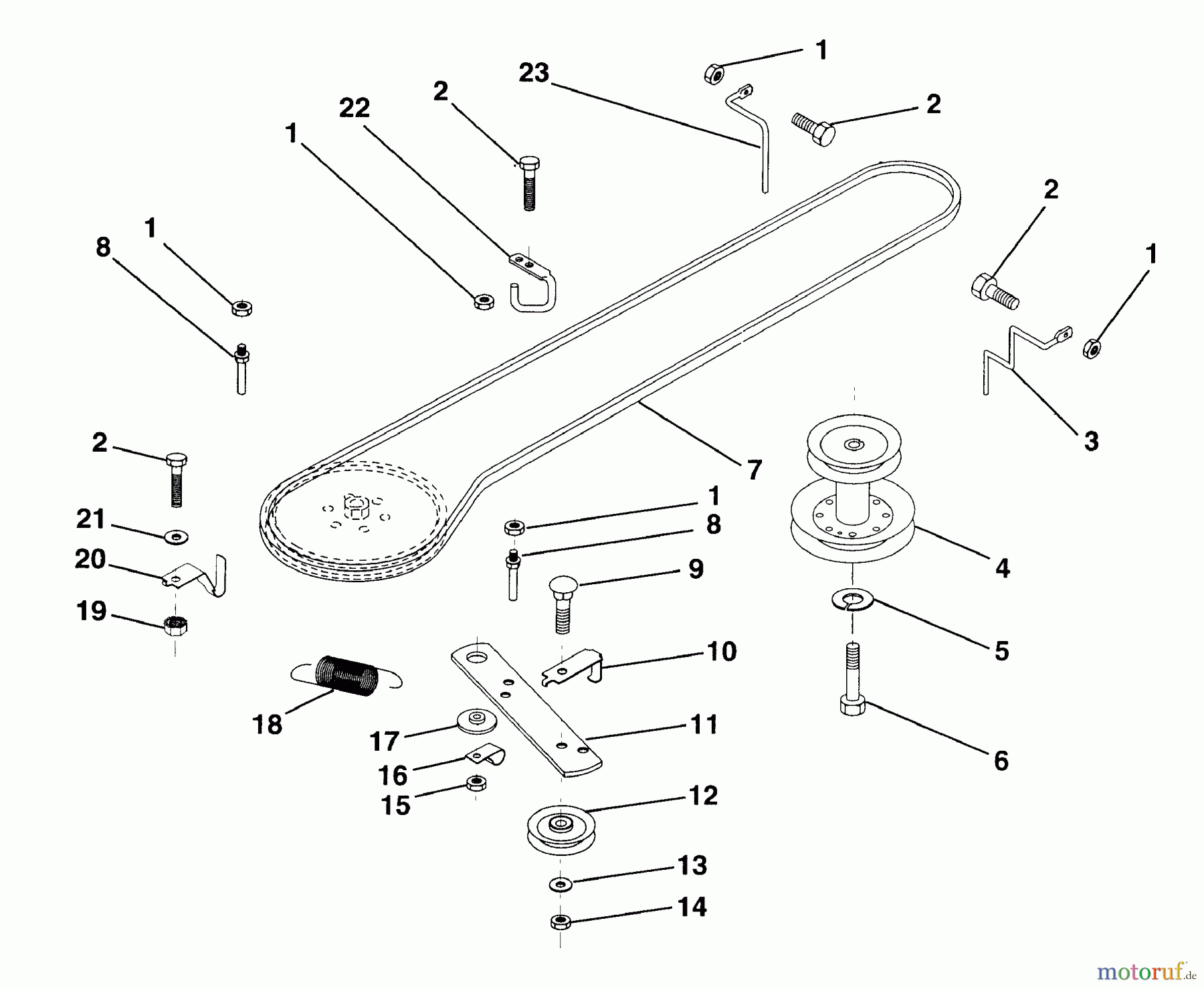Husqvarna Rasen und Garten Traktoren LR 120 (954000602) (HN1236A) - Husqvarna Lawn Tractor (1993-10 & After) Ground Drive