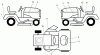 Husqvarna LRH 125 (954001222B) - Lawn Tractor (1995-03 & After) Ersatzteile Decals