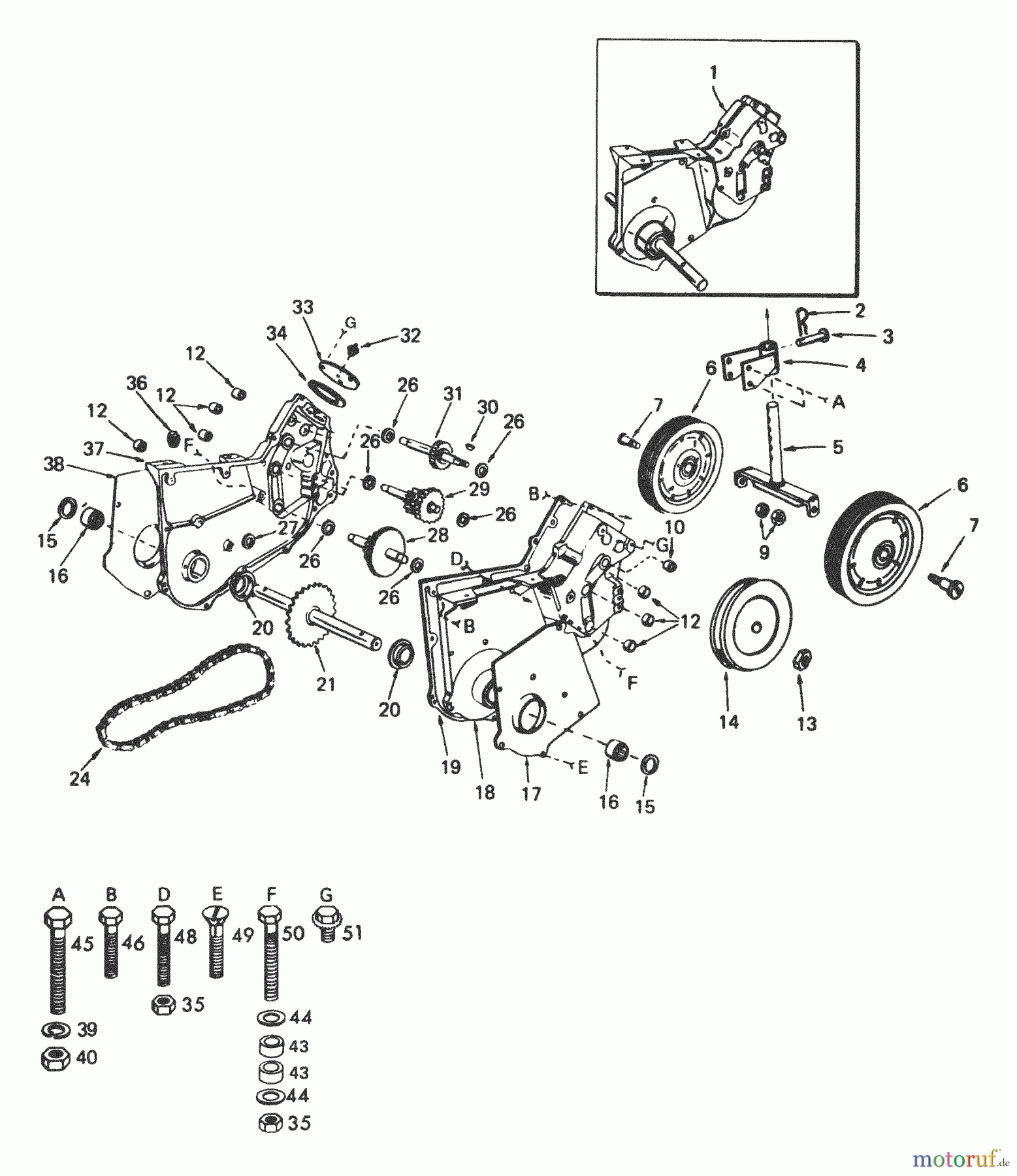Husqvarna Zubehör, Rasenmäher / Mäher TS 200ER - Husqvarna TS 20 Tiller Attachment (2003-04 & After) Transmission And Gauge Wheels