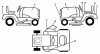 Husqvarna LT 112 (954000392) (H12360) - Lawn Tractor (1992-06 & After) Ersatzteile Decals