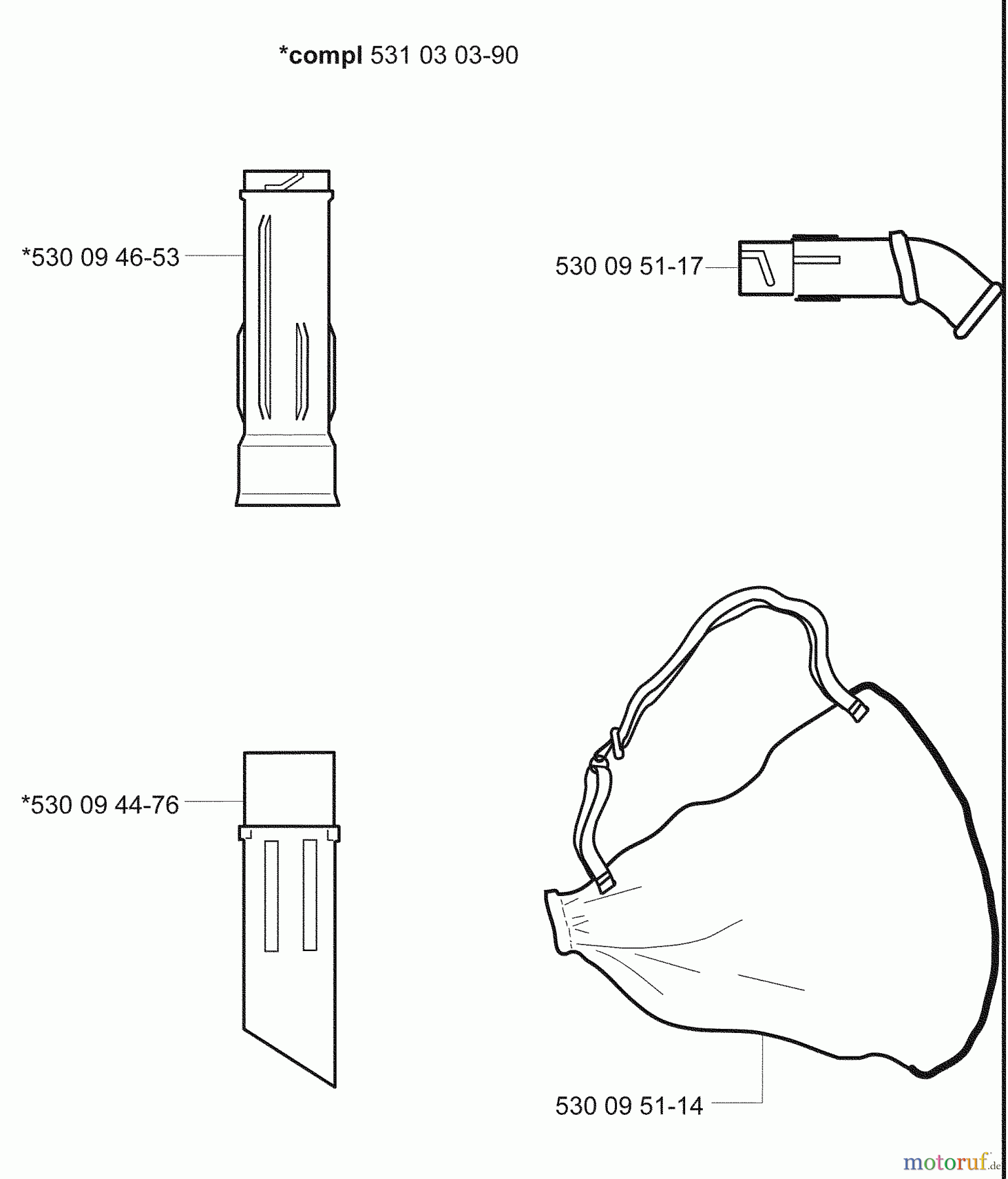 Husqvarna Zubehör, Rasenmäher / Mäher Vacuum Kit - Husqvarna Vacuum Kit for 225 BX (2001-08 & After) Vacuum Kit
